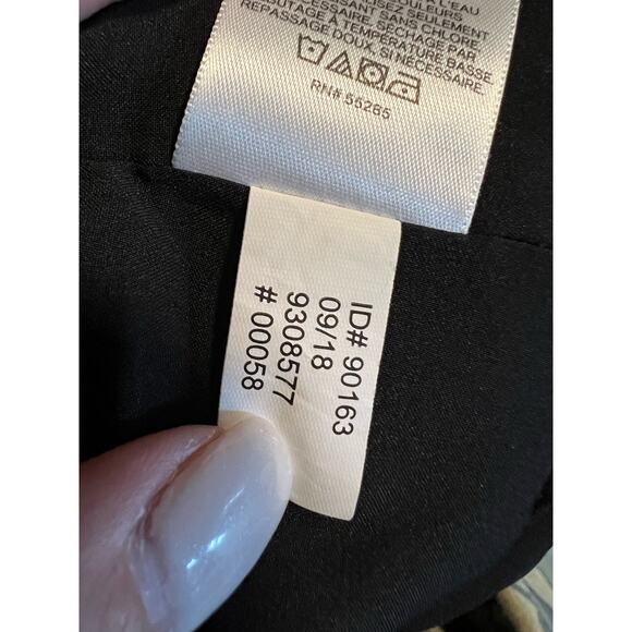 Express Women's Tie Bow Front Straight & Pencil Mini Skirt Solid Black Size 4 - Picture 10 of 10